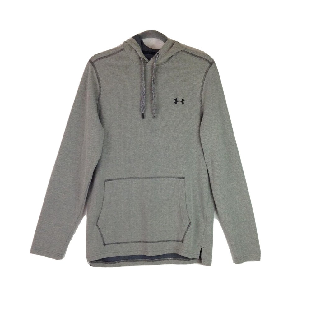 Under Amour Men's Sweater Gray Loose Fit Hoodie Lightweight Pullover Size M